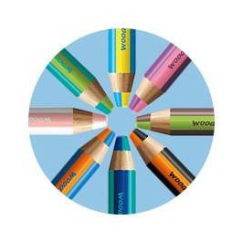 Stabilo Lápices De Colores Woody 3 En 1, Surtidos, Estuche De 10 Unidades + 1 Sacapuntas