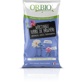 Orbio Tierra de Brezo para Plantas Acidófilas, Sustrato Ligero 40 L, Ref. OBITTDB40