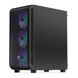 Endorfy Arx 500 ARGB PC Negro Vidrio Templado ATX/ITX/micro ATX Gaming Caja con Ventana Lateral Iluminada