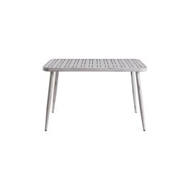 Mesa Comedor Terraza Y Jardin DKD Home Decor Blanco Rozado 75 x 75 x 120 cm