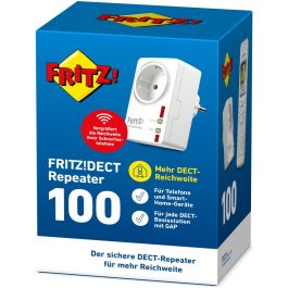 AVM DECT Repeater 100 - Repetidor inalámbrico Fritz! para Smart Home y Telefonía
