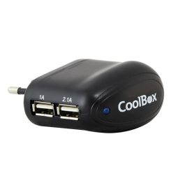 Coolbox UX-2 Cargador de Pared 2 Puertos USB 5V Negro Precio: 10.99000045. SKU: B1CZHPL532