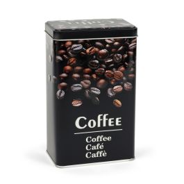 Quttin Bote de Metal para Café Molido, 9 x 6 x 16 cm (12 Unidades)