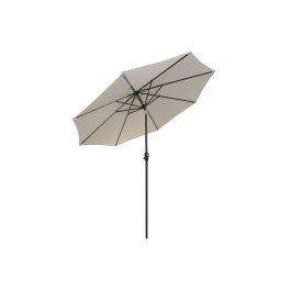DKD Home Decor Parasol Terraza Y Jardin Arena Negro 265 x 250 x 265 cm UV 50+ Reclinable