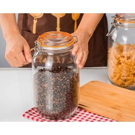 Tarro Hermético de Vidrio con Cierre Clip 3000 ml - La Mediterranea (6 Unidades) Tarro Hermético de Vidrio con Cierre Clip 3000 ml - La Mediterranea (6 Unidades)