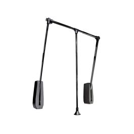 Emuca Colgador abatible para pared Hang, ancho regulable 600-830mm, Acero y Plástico, Pintado negro Precio: 38.50000022. SKU: B18PRCGGBR