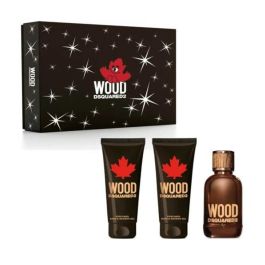 DSQUARED2 Wood Eau de Toilette 100ml Vaporizador + Gel de Ducha Perfumado 100ml + Bálsamo After Shave 100ml para Hombre con Estuche Precio: 52.89000024. SKU: B15RNSTX9N