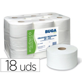 Buga Papel Higienico Industrial Gofrado Reciclado 2 Capas 130 m Precio: 46.88999986. SKU: B1HZ6XCM3M