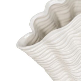 Centro Mesa Crema Cerámica Decoración 49 X 21,50 X 29 cm