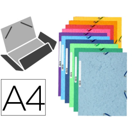 Exacompta Carpeta con Gomas y Tres Solapas, Cartulina Lustrada 400 g/m², Formato DIN A4, Colores Surtidos Precio: 13.59000005. SKU: B1E7LZTQR9