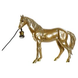 DKD Home Decor Lámpara de Sobremesa Moderna con Forma de Caballo Dorada de Resina E27 50W 16.5x47x59.5 cm Precio: 138.69000035. SKU: S3020999