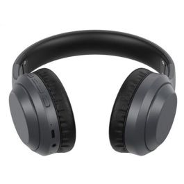 Elbe Auricular Diadema Bluetooth ANC ABT-A10-G Gris con Micrófono Incorporado y Conexión Auxiliar