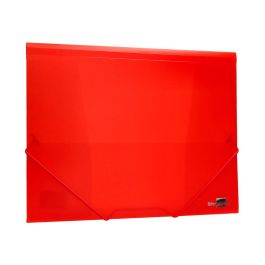 Carpeta Liderpapel Gomas Solapas 34960 Polipropileno Din A4 Rojo Translucido