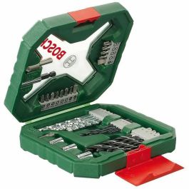 Bosch X-Line Juego de Taladrado y Atornillado 34 Piezas: Brocas PH/PZ/Flat/T, HSS Metal, Madera, Albañilería, Dados y Soporte Magnético