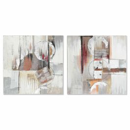 Cuadro Loft DKD Home Decor Gris Blanco 2.8 x 60 x 60 cm (2 Unidades) Precio: 26.94999967. SKU: B17CPYK86X