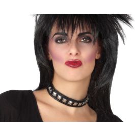 Collar Punk Años 80 Metalizado Negro Tachuelas Choker Accesorio Adulto Precio: 1.49999949. SKU: B1CJVT2NQN