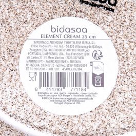 Plato Llano Porcelana Element Hydrozero Bidasoa 25 cm (6 Unidades)