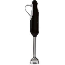 Smeg HBF11BLEU Batidora de Inmersión de Mano 700W Negra de Acero Inoxidable, Velocidad Turbo