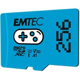 EMTEC Tarjeta de Memoria microSDXC 256GB UHS-I U3 V30 A1, ideal para Gaming