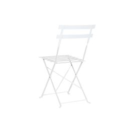 Conjunto de Mesa con 2 Sillas Home ESPRIT Blanco 60 x 60 x 71 cm