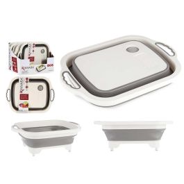 Tabla de cortar plegable con colador Kinvara 29.8x5x40 cm, plástico PP y TPR, colores blanco y gris (12 Unidades) Precio: 79.98999998. SKU: B1ET5XWVDC