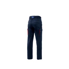 Sparco Pantalones SBTP0001B0N3100L de Trabajo Cargo Azules Talla L Algodón y Poliéster