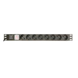 GEMBIRD EG-PDU-014-C14 Unidad de Distribución de Energía (PDU) 1U con 8 Salidas AC, Color Negro, Cable 3m Precio: 24.78999963. SKU: B1G2B936NR
