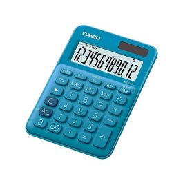 Calculadora Casio Ms-20Uc-Bu Sobremesa 12 Digitos Tax +-- Color Azul