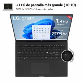 LG 17Z90R Gram Portátil Ultraligero 17" 2K WQXGA 144Hz Intel i7-1360P 32GB 512GB SSD RTX 3050 Win 11 Negro LG 17Z90R Gram Portátil Ultraligero 17" 2K WQXGA 144Hz Intel i7-1360P 32GB 512GB SSD RTX 3050 Win 11 Negro