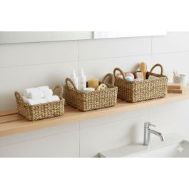 Inde Set 3 Cestas Cuadradas con Asas 25 cm, 20 cm, 16 cm (8 Unidades)