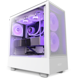 NZXT RL-KR240-W1 Kraken 240 RGB Sistema de refrigeración líquida todo en uno con ventiladores de 12 cm y pantalla LCD en color Blanco