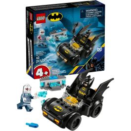 LEGO 76301 Set de Construcción DC Comics Batman y Batmóvil vs. Mr. Freeze con Minifiguras de Batman y Mr. Freeze, +4 años