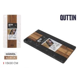 Tabla de cortar acacia y mármol 15x30 cm - Quttin (10 Unidades) Precio: 66.50000038. SKU: B1GJNF4G6W