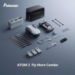Potensic POT6978392910044 Dron ATOM 2 Combo Fly More con Cámara HD/4K y GPS integrado, Vuelo 15-25 minutos