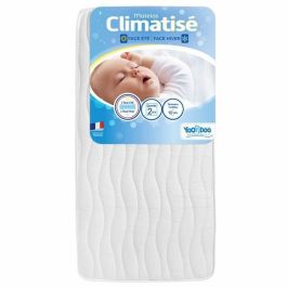 Yoopidoo YOO1708632765632 Colchón para bebé climatizado 60x120 cm doble cara verano/invierno sin tratamiento químico