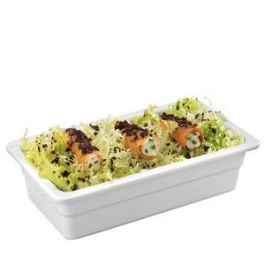 VOLLRATH PUJADAS Cubeta GN 1/4-065 de Melamina Blanca para Buffet y Exposición, 6.5 cm de Alto, para Alimentos (-20°C a +70°C) Precio: 14.49999991. SKU: B1E6DGZMJ2
