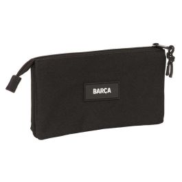 Portatodo triple f.c.barcelona chica negro 22x12x3 cm