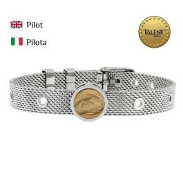 Pulsera Unisex Pilot Talent Jewels TJA-1-14-01-1-235 Plateado