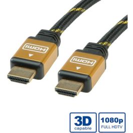 ROLINE 11.04.5564 Cable HDMI 20m HDMI Tipo A Macho a HDMI Tipo A Macho Negro Oro 1920 x 1080 Pixeles