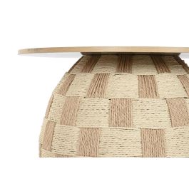 DKD Home Decor Mesita Auxiliar Scandi Natural 60 x 60 x 48 cm