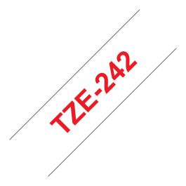 Brother TZE-242 Cinta de Etiquetas TZe 18mm Rojo sobre Blanco para Brother TZE-242 1.8cm x 8m Precio: 35.99000042. SKU: B1F822JP39