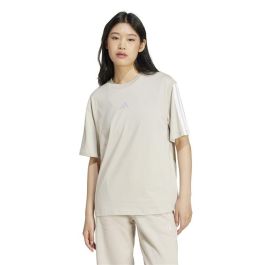 Camiseta de Manga Corta Mujer Adidas Beige 15-16 Años
