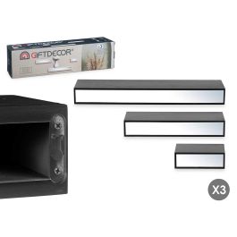 Tres Estantes Espejo 15 30 45 Cm Negro Giftdecor (4 Unidades) Precio: 53.49999996. SKU: B1KB5F7X6F