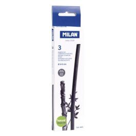 Milan Carboncillo Natural Cilíndrico Ø6-8 mm x 15 cm - Caja de 3 Barritas Precio: 1.68999974. SKU: B19ZCSXYAE