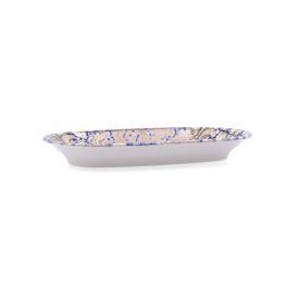 Bidasoa Bandeja Oval Deneb Hydrozero de Porcelana Marrón 26x14.5 cm - Apilable, Alta Resistencia y Apta Lavavajillas/Microondas