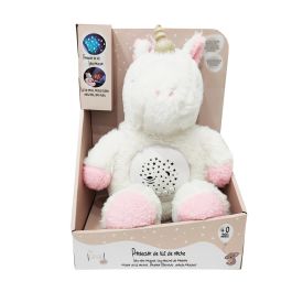 Tachan Peluche Unicornio Proyector de Luz y Sonido con Música Relajante, Luz Nocturna y Colores Cambiantes para Bebés +0 meses Lavable