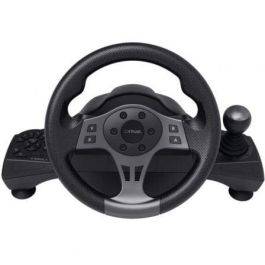 Trust Gaming GXT 289 MOVI Volante con Pedales para PC, PS4, Xbox Series X/S, Switch - Rotación 270-900º, Vibración, Levas y Palanca de Cambios