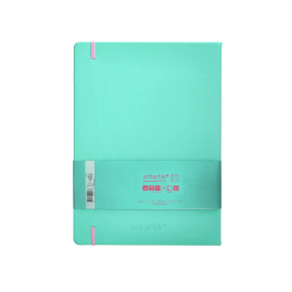 Antartik Cuaderno Tapa Dura A4 Hojas Cuadriculadas 100 Hojas 80 gr Rosa y Turquesa FSC Colección Antartik Notes