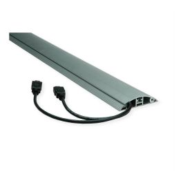 ROLINE 19.08.3107 Canaleta de Suelo de Aluminio Negro Plata