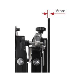 B-Tech BT7564 Brazos Adaptadores de Interfaz Ultra-Delgados para Aumentar VESA de 400 a 600 en Pantallas Grandes, Negro, Hardware Incluido